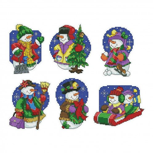 4462 Комплект за бродиране на играчки Снежовци - Classic Design