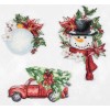 JK037 Коледни играчки на пластмасова панама