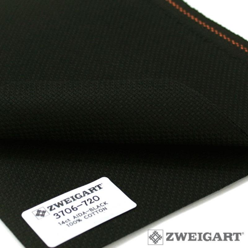 Stern-Aida Zweigart черно 3706-720, 14ct - 37/50 cm