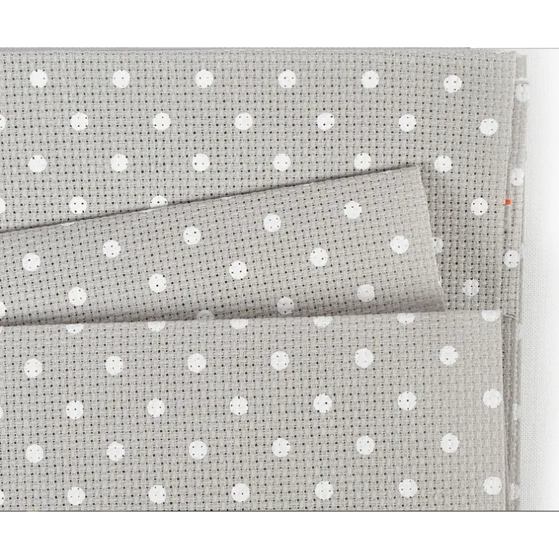 Aida Grey Dots Petit Point, 18Ct - 3793-7349