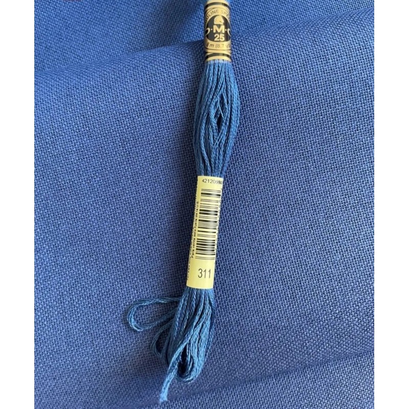 3270-589 Панама равномерно тъкана Brittney Lugana Zweigart 28 ct Navy Blue