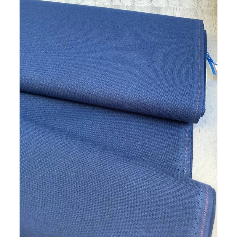 3270-589 Панама равномерно тъкана Brittney Lugana Zweigart 28 ct Navy Blue